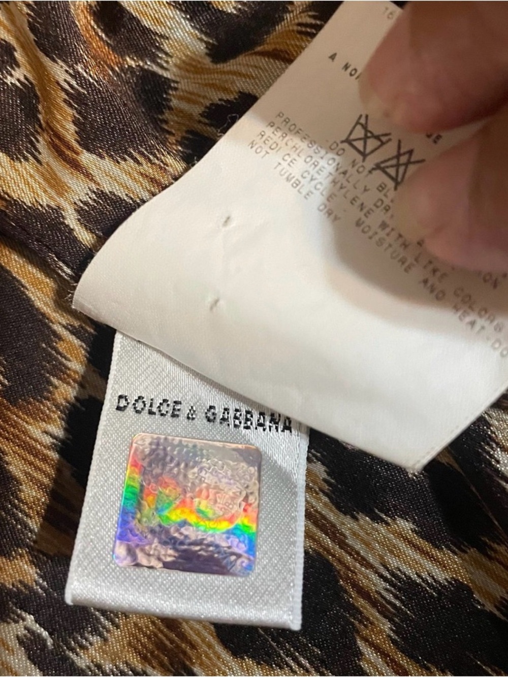 D&G Black Women's Blazer with Leopard-Print Lining - Picture 5 of 15
